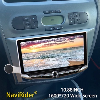 10,88 дюймовый Qled Экран Автомобильной Радионавигации GPS Carplay Для Seat Leon 2 MK2 2005-2012 Android Мультимедийный Видеоплеер Стерео DSP