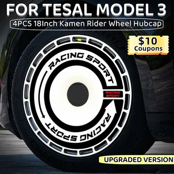 18-дюймовый колпак ступицы для Tesla Модель 3 2022 Колесный колпак Hight Performance Full Cover Оригинальная Сменная крышка колесного колпака Аксессуары