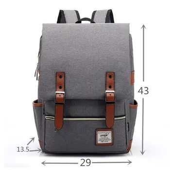 2023 Винтажный 16-дюймовый рюкзак для ноутбука, женские холщовые сумки, Мужские холщовые рюкзаки для путешествий и отдыха, ретро Повседневная сумка, школьные сумки для подростков