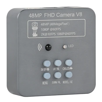 48MP 1080P HDMI USB Цифровой Промышленный Видеомикроскоп Камера Зум 180X 200X 300X 500X C-MOUNT Объектив Для Ремонта Пайки Телефона