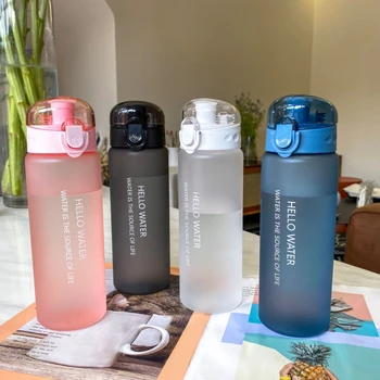 780 мл Пластиковая Бутылка для Воды для Питья Портативная Спортивная Чашка Для Чая И Кофе Кухонные Инструменты Детская Бутылка для Воды для Школы Прозрачная