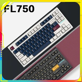 83 клавиши Fl750, Беспроводная клавиатура Bluetooth, Горячая замена, Трехрежимная игровая механическая клавиатура RGB Для мужчин, Геймеров, Настольный компьютер Mac, Офисный подарок