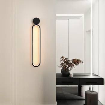 AC110V 220V 22W светодиодный настенный светильник в скандинавском стиле, Лампа для чтения в изголовье спальни, Освещение для гостиной и кабинета, Декоративный настенный светильник