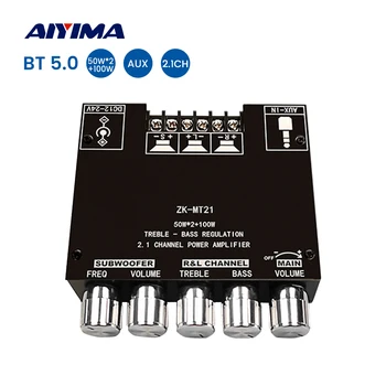 AIYIMA TPA3116D2 Усилитель Мощности Аудиоплата Bluetooth 5,0 Стерео Усилитель сабвуфера 2,1 Усилитель звука 50Wx2 + 100 Вт