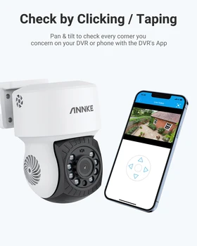 ANNKE 1080P HD Проводная Камера Видеонаблюдения bullet PT Ночного Видения с Автоматической ИК-Резкой IP65 Всепогодные Цифровые Камеры Безопасности WDR 2MP