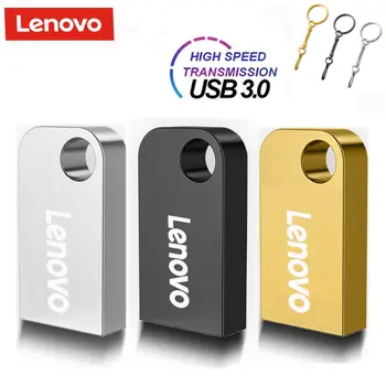 Lenovo U Disk Mini Pen Drive Memory USB Флэш-накопители 2 ТБ 1 ТБ 512 ГБ Металлический Тип C OTG Высокоскоростной Usb 3.0 Водонепроницаемый Флешка