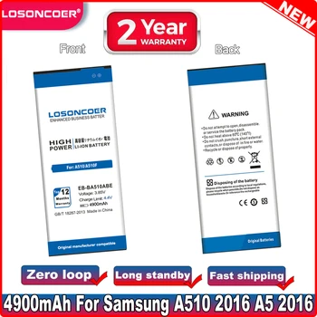LOSONCOER 4900 мАч EB-BA510ABE Для Samsung GALAXY A510 2016 A5 Версия 2016 Батарея SM-A510F A5100 A5 A51 A510F Батареи