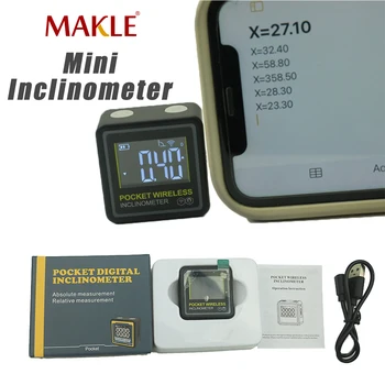 MAKLE 90-Градусный цифровой уровень, транспортир, Угломер, датчик наклона, Инклинометр с магнитной подсветкой