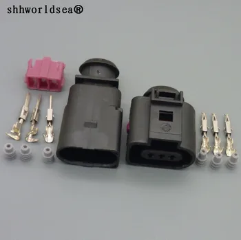 shhworldsea 3-Контактный разъем 1,5 мм для VW Skoda Passat автоматический выключатель давления кондиционера Штекер датчика температуры 1J0973803 1J0973703