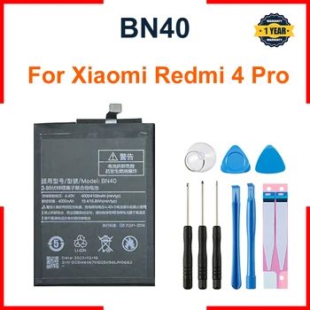 Xiao Mi Battery BN40 Для Xiaomi Redmi 4 Pro Prime 3G RAM 32G ROM Высококачественные Сменные Батареи Для Телефона емкостью 4100 мАч