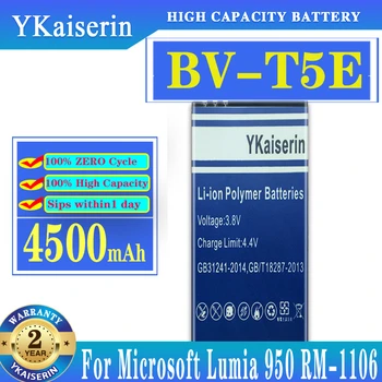 YKaiserin BV-T5E 4500 мАч Батарея Для Nokia Lumia 950 RM-1104 RM-1106 RM-110 McLa BVT5E Новая Высококачественная батарея