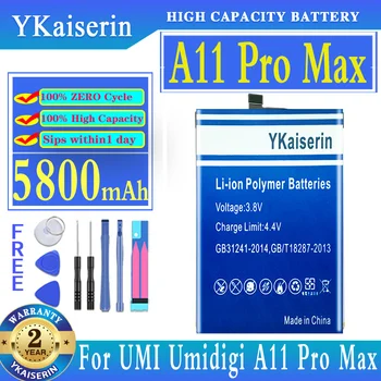 YKaiserin Аккумулятор A11Pro Max 5800 мАч Для Аккумуляторов Мобильных Телефонов UMI Umidigi A11 Pro Max
