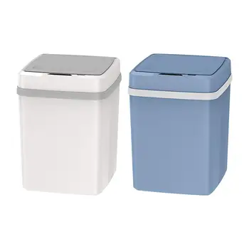 Автоматическое мусорное ведро 12Л, Компактный Прочный контейнер для мусора, Универсальное интеллектуальное бесконтактное мусорное ведро для офиса, спальни, гостиной