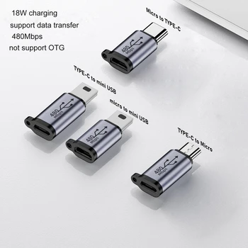 Адаптер Usb-C к Micro USB Type-C Разъем-конвертер типа 