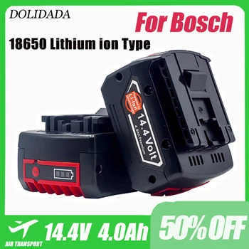 Аккумуляторная Батарея для электроинструмента Bosch 14,4 В 4,0 Ач для GBH GDR GSR 1080 DDS180 BAT614G Сменный Комплект Литий-ионных Зарядных Устройств