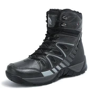 Армейские тренировочные ботинки мужские уличные водонепроницаемые тренировочные ботинки с высоким берцем, износостойкие, защищенные от проколов пустынные ботинки miltary boots