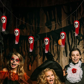 Баннер на Хэллоуин, баннер с черепом, реквизит для вечеринки в доме с привидениями для фотосессии