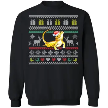 Бородатый дракон, Уродливый Рождественский свитер, толстовки, Новый 100% хлопок, удобный повседневный мужской пуловер, толстовка с капюшоном, модная уличная одежда