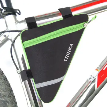 Велосипедная треугольная седельная сумка со светоотражающими полосками, водонепроницаемая сумка на раме передней трубы, сумки для инструментов, велосипедные аксессуары