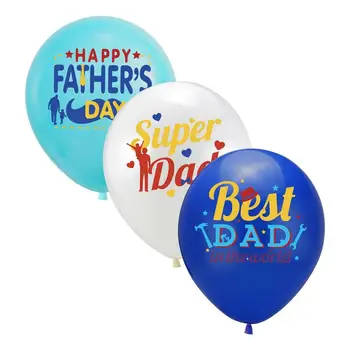 Воздушные шары для вечеринки, 10 шт., воздушные шары для украшения Дня отца, лучший папа в мире, воздушный шар с надписью из фольги, подарок на день рождения папы