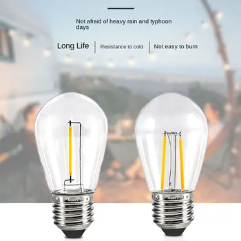 Горячая 1 Вт 2 Вт Новая светодиодная лампа накаливания электрическая лампочка Винтажная Лампа E27