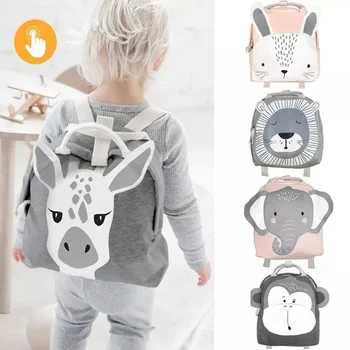 Детский рюкзак, школьная сумка для малышей, рюкзак для маленьких детей, милая школьная сумка для мальчиков и девочек, легкая сумка с кроликом, бабочкой, львиной сумкой