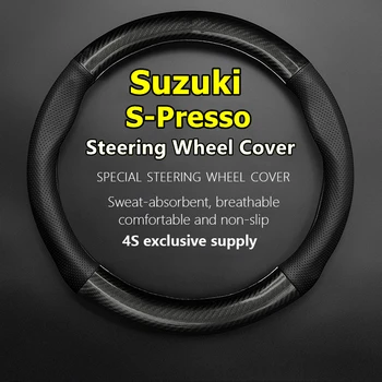 Для Suzuki S-Presso Кожаное покрытие рулевого колеса из углеродного волокна SPresso S Presso 2018 2019 2020 2021 2022