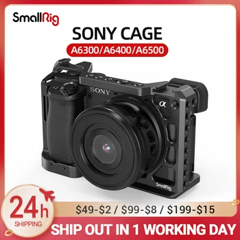 Клетка для камеры SmallRig A6400 для Sony Alpha A6300/A6400/A6500/A6100 с отверстиями для резьбы 1/4 3/8 для видеоблога DIY Option 2310