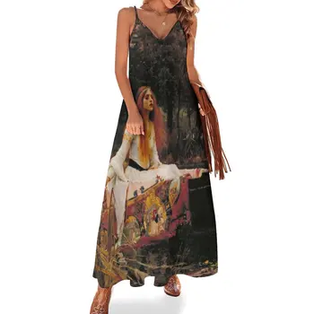 Леди Шалот -Джон Уильям Уотерхаус Платье без рукавов, длинные платья, вечернее платье, платья для выпускного вечера 2023