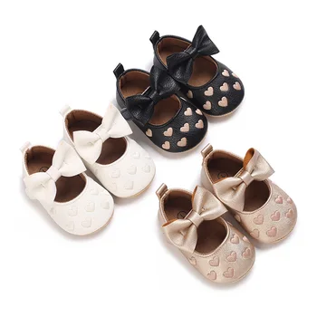 Летняя обувь для девочек с дышащей мягкой резиновой подошвой для малышей в возрасте 0-6-12 месяцев Обувь принцессы для маленьких девочек