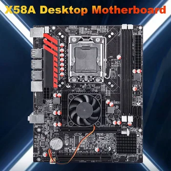 Материнская плата настольного компьютера X58 LGA1366 2XDDR3 Слот памяти PCI-E 16X USB SATA Для процессора E5640/X5570/X5650/I7-960