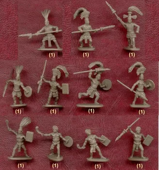 Миниатюрная модель 1/72 Древних солдат племени майя 11шт