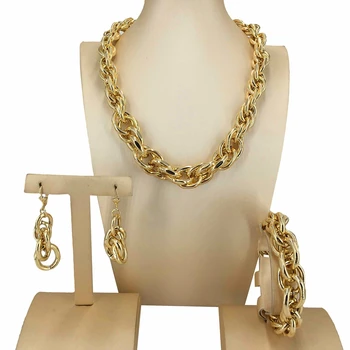 Модные ювелирные наборы, цепочки и ожерелья для женщин, Африканские украшения, подарок на День рождения, FHK15696