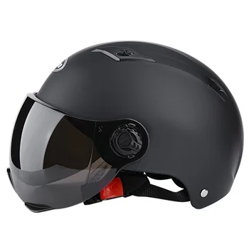 Мотоциклетный шлем, Электрический велосипедный шлем для мужчин и женщин, Регулируемая мото-емкость с очками, головной убор для мотокросса