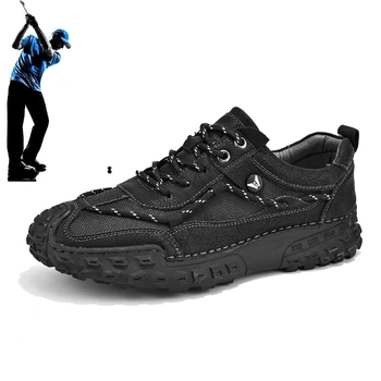 Мужская Профессиональная Обувь для гольфа и спорта, Модная Повседневная Обувь Для ходьбы, Уличная Обувь Для гольфа Для фитнеса, Размер 38-46