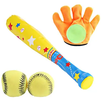 Набор бейсбольных мячей из пенопласта, мягкие бейсбольные мячи для тренировок, набор детских мягких бейсбольных битов, спортивные игрушки, игры для родителей и детей на открытом воздухе