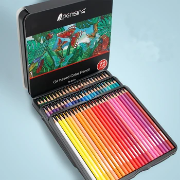набор цветных карандашей профессионального художника 72шт, набор карандашей для рисования на масляной основе для раскрашивания, растушевки, наслоения и эскиза