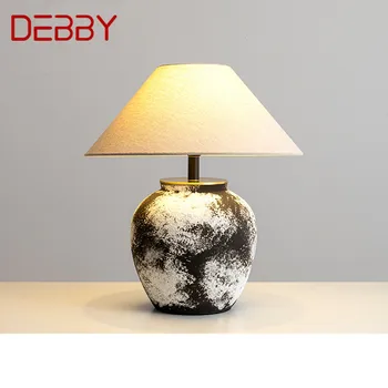 Настольная лампа DEBBY Nordic Ceramics, Современное искусство, Гостиная, Спальня, Кабинет, Оригинальная Латунная Настольная лампа