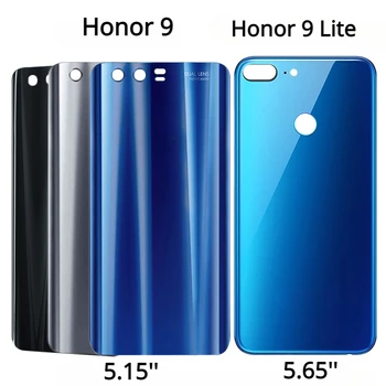 Новое Заднее Стекло Для Huawei Honor 9 Задняя Крышка Батарейного Отсека Задняя Дверца Для Honor 9 Lite Корпус Ремонтная деталь с логотипом