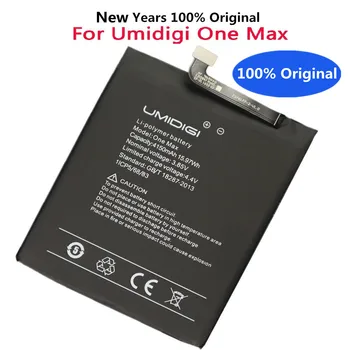 Новый Высококачественный Аккумулятор Оригинал Для UMI Umidigi One Max 4150mAh MTK6763 Замена Аккумулятора Мобильного Телефона Bateria Быстрая Доставка