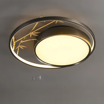 Новый китайский стиль полностью медный потолочный светильник гостиная спальня дзен потолочный светильник