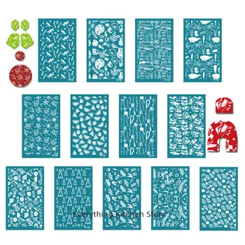 Новый Набор для Шелкографии Многоразового Использования Silkscreen Print Kit для Печати на Глиняных Украшениях, Глиняных Серьгах, Трафаретах из Полимерной Глины