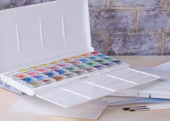 Однотонные акварельные краски Набор акварелей для художественной росписи Дизайна ногтей 206
