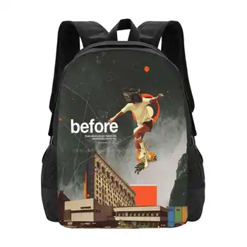 Перед новыми поступлениями Сумки Унисекс Студенческая сумка Рюкзак Frank Moth Винтажный коллаж Поп Арт Старый Рекламный графический дизайн People Kid Sports