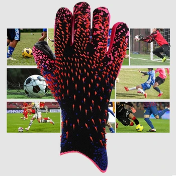 Перчатки футбольного вратаря для взрослых, профессиональные перчатки вратаря, Футбольное снаряжение, Противоскользящие Защитные латексные перчатки для рук