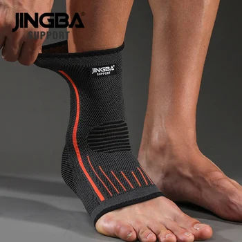 Поддержка JINGBA, 1 шт, 3D компрессионный нейлоновый ремень, защита лодыжки, Футбольная поддержка лодыжки, Баскетбольный бандаж для лодыжки, защитный