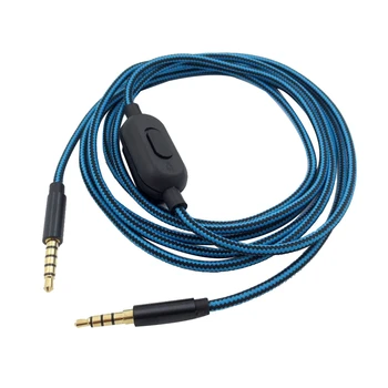 Портативный кабель для наушников, аудиокабель для наушников A40 A30, аксессуары для гарнитуры (регулятор громкости)