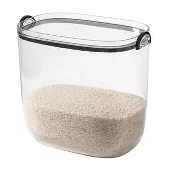 Прозрачный ящик для хранения риса | Бытовой резервуар для риса, защищенный от насекомых и влаги | Ящик для хранения риса с прочными зернами