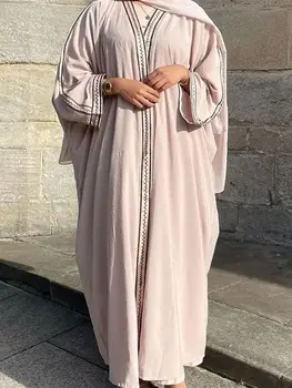 Рамадан Джалабия Абая Мусульманская Турция Ислам Молитвенная Одежда Абаи Для Женщин Кимоно Кардиган Халат Femme Musulmane Кафтаны Vestidos