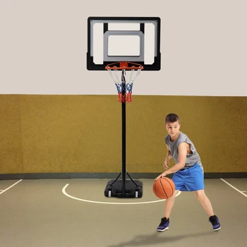 Регулируемое баскетбольное кольцо, баскетбольная система, оборудование для тренировок по баскетболу на открытом воздухе и в помещении для детей младшего возраста и взрослых, 5.6-7f